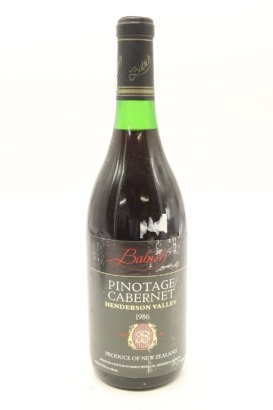(1) 1986 Babich Wines Pinotage - Cabernet, Henderson