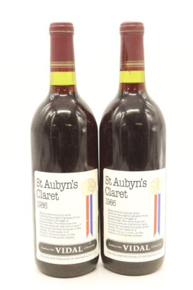 (2) 1986 Vidal St Aubyn's Claret, Hastings