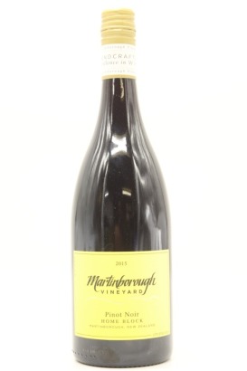(1) 2015 Martinborough Vineyard Home Block Pinot Noir, Martinborough [JR16]