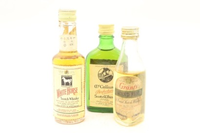 (1) Mixed Whisky Miniatures, 3 Bottles Sold as One Lot