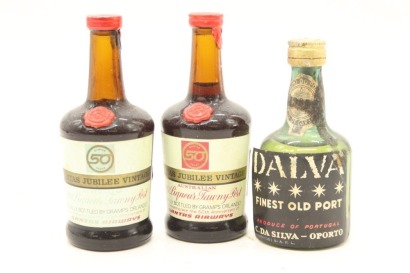 (1) Mixed Port Miniatures, 3 Bottles Sold as One Lot