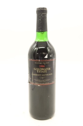 (1) 1984 Goldwater Estate Cabernet Sauvignon, Waiheke