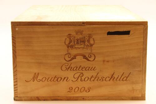 (12) 2003 Chateau Mouton Rothschild, Pauillac (OWC) [JR19] [RP95] 