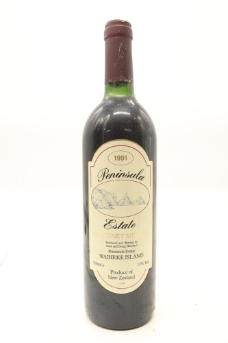 (1) 1991 Peninsula Estate Cabernet - Merlot, Waiheke Island