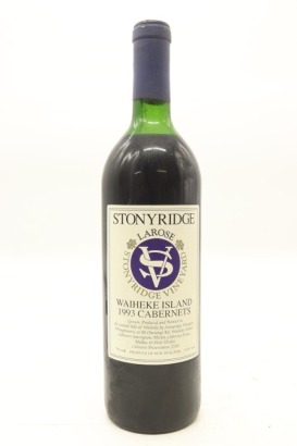 (1) 1993 Stonyridge Vineyard Larose, Waiheke Island (UMS)