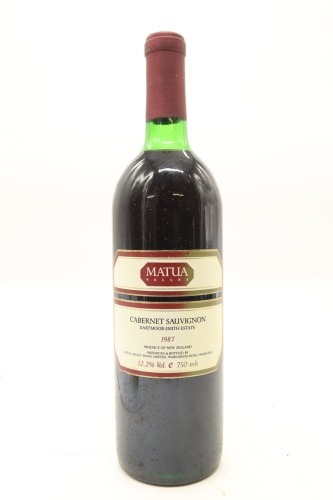 (1) 1987 Matua Valley Wines 'Dartmoor-Smith Estate' Cabernet Sauvignon, Hawke's Bay