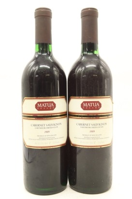 (2) 1989 Matua Valley Wines 'Dartmoor-Smith Estate' Cabernet Sauvignon, Hawke's Bay