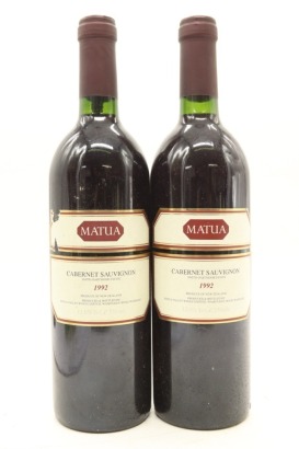 (2) 1992 Matua Valley Wines 'Smith-Dartmoor Estate' Cabernet Sauvignon, Hawke's Bay