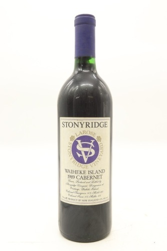 (1) 1989 Stonyridge Vineyard Larose, Waiheke Island