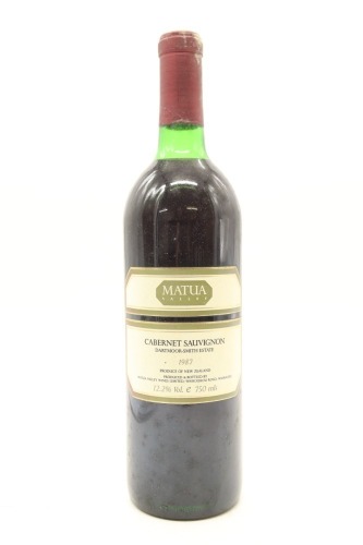(1) 1987 Matua Valley Wines 'Dartmoor-Smith Estate' Cabernet Sauvignon, Hawke's Bay