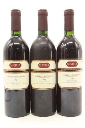 (3) 1992 Matua Valley Wines 'Smith-Dartmoor Estate' Cabernet Sauvignon, Hawke's Bay