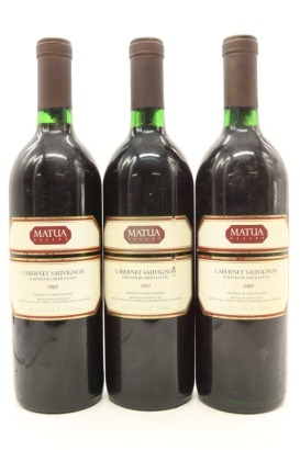 (3) 1989 Matua Valley Wines 'Dartmoor-Smith Estate' Cabernet Sauvignon, Hawke's Bay