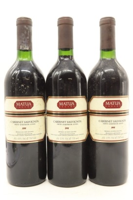 (3) 1991 Matua Valley Wines 'Smith-Dartmoor Estate' Cabernet Sauvignon, Hawke's Bay