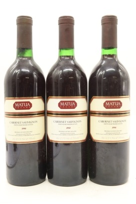 (3) 1990 Matua Valley Wines 'Smith-Dartmoor Estate' Cabernet Sauvignon, Hawke's Bay