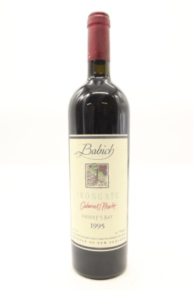 (1) 1995 Babich Wines Irongate Cabernet - Merlot, Hawke's Bay