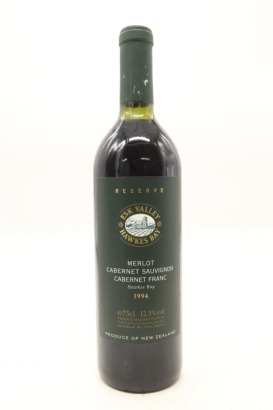 (1) 1994 Esk Valley Reserve Merlot - Cabernet Sauvignon - Cabernet Franc, Hawke's Bay