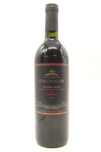(1) 1993 Goldwater Estate Cabernet Sauvignon - Merlot, Waiheke Island