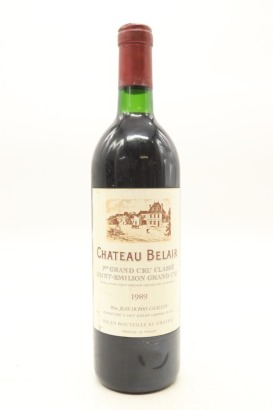 (1) 1989 Chateau Belair (Belair-Monange), Saint-Emilion 1er Grand Cru Clasee