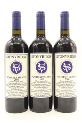 (3) 2006 Stonyridge Vineyard Larose, Waiheke Island