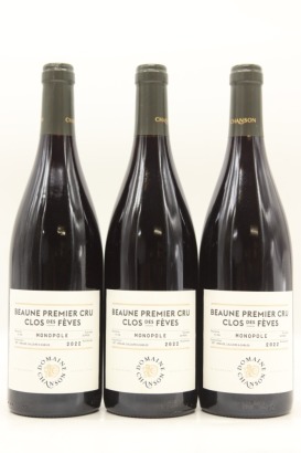 (3) 2022 Chanson Pere & Fils Clos des Feves Monopole, Beaune Premier Cru [JR17]