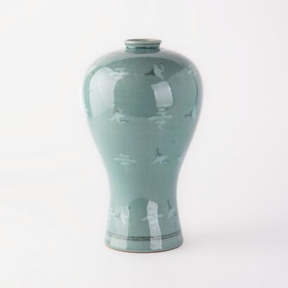 A Korean 20th Century Celadon Vase