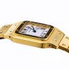 18ct Yellow Gold, Cartier Santos Carr&eacute;e Automatic Wristwatch, circa 1980's-early 1990's - 3