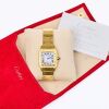 18ct Yellow Gold, Cartier Santos Carr&eacute;e Automatic Wristwatch, circa 1980's-early 1990's - 7