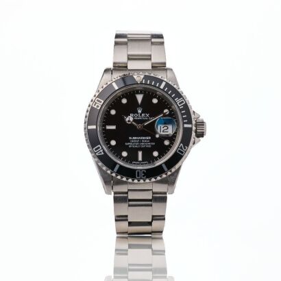Stainless Steel, 40mm Rolex Oyster Perpetual Submariner Date Wristwatch, circa 1993
