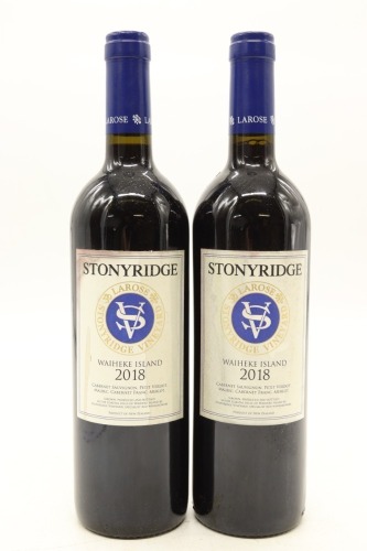 (2) 2018 Stonyridge Vineyard Larose, Waiheke Island (SOL)