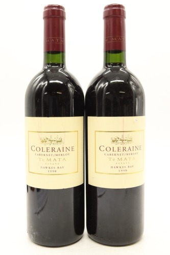 (2) 1998 Te Mata Estate Coleraine, Hawke's Bay