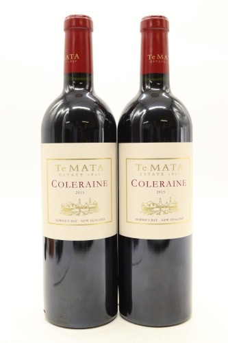 (2) 2015 Te Mata Estate Coleraine, Hawke's Bay [BC97] [JR16.5]