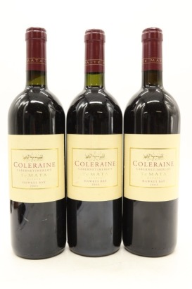 (3) 2003 Te Mata Estate Coleraine, Hawke's Bay