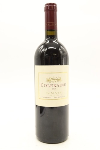 (1) 2009 Te Mata Estate Coleraine, Hawke's Bay [JR16.5]