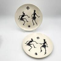 A Pair of 'Figure' Dishes