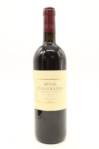 (1) 2003 Te Mata Estate Coleraine, Hawke's Bay