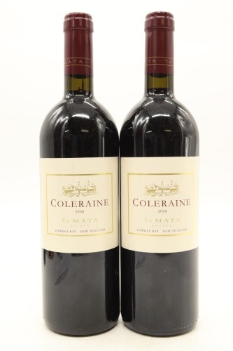 (2) 2008 Te Mata Estate Coleraine, Hawke's Bay [BC96]