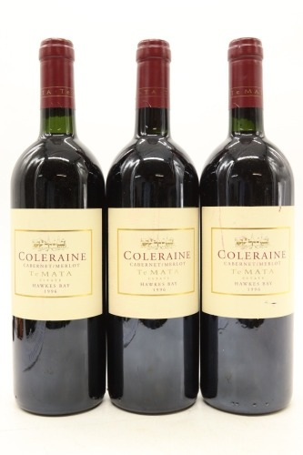 (3) 1996 Te Mata Estate Coleraine, Hawke's Bay