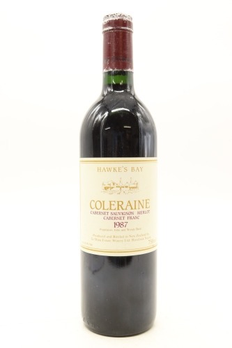 (1) 1987 Te Mata Estate Coleraine, Hawke's Bay (CC)