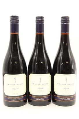 (3) 2019 Craggy Range Syrah, Gimblett Gravels