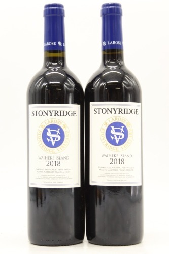 (2) 2018 Stonyridge Vineyard Larose, Waiheke Island