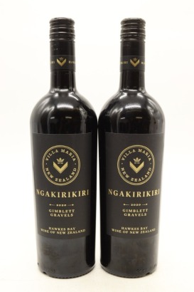(2) 2020 Villa Maria The Gravels Ngakirikiri, Gimblett Gravels [JR17]