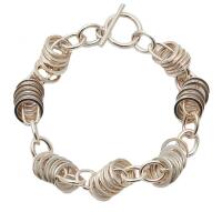Sterling Silver Circle Link Bracelet