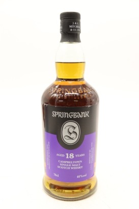 (1) Springbank 18 Year Old 2022 Release Single Malt Scotch Whisky, Campbeltown, 46% ABV
