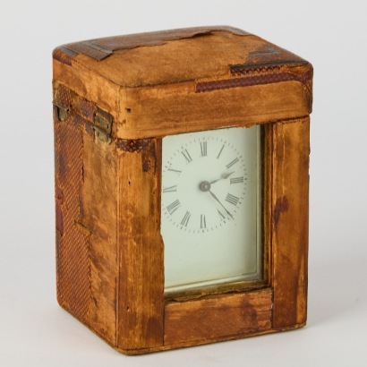 A Small French Brass Cased Five Window Carriage Clock