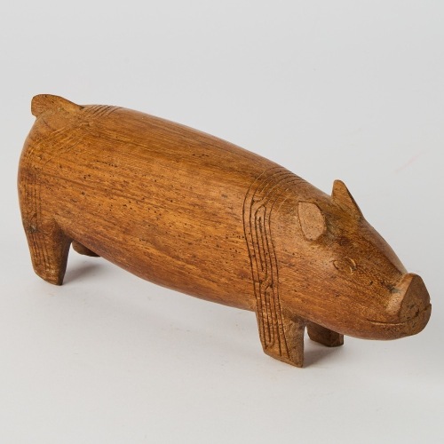 A Wood Carved Pig, Trobriand Islands