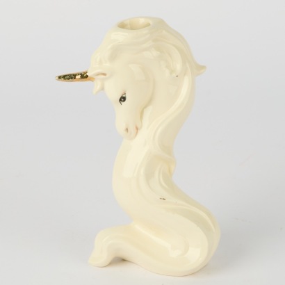A Vintage Ceramic Unicorn Candleholder