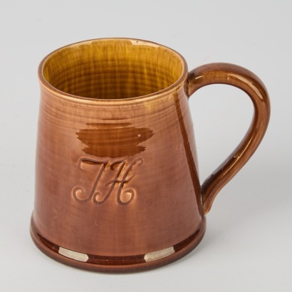A Scarce Olive Jones Tankard With JH Monogram To Front