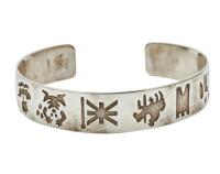 Silver Engraved Cuff Bangle