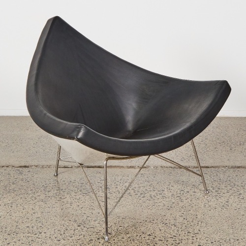 A George Nelson Style Coconut Chair