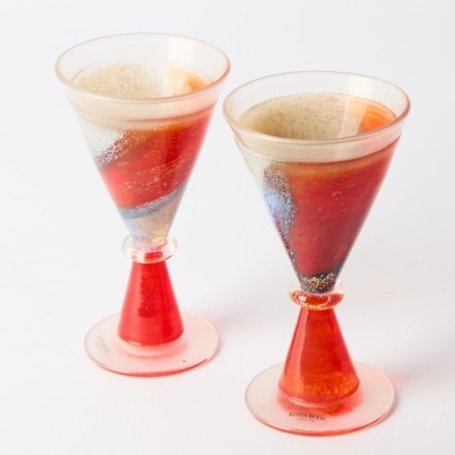 A Pair of Costa Boda Goblets